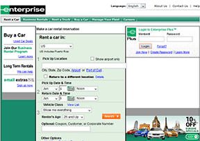 Enterprise Rent-A-Car官网