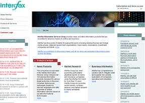国际文传电讯社（Interfax）官网