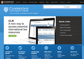 剑桥大学出版社官网