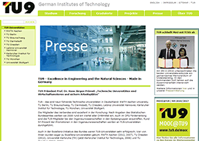 德国TU9大学联盟官网 德国TU9大学联盟官网