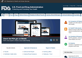 美国食品药品监督管理局官网