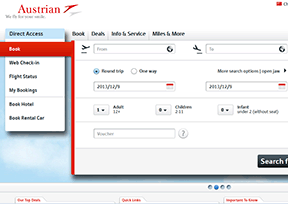 奥地利航空公司官网