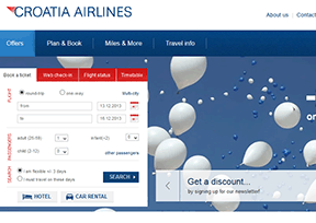 克罗地亚航空公司官网