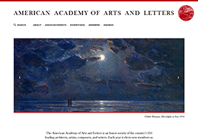美国艺术和文学学会官网