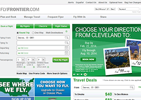 边疆航空（Frontier Airlines）官网