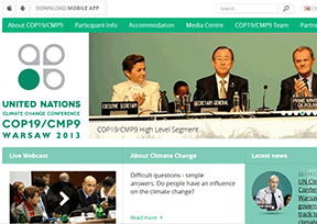 2013华沙联合国气候变化大会官网