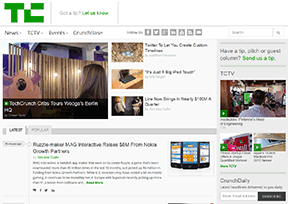 TechCrunch官网