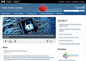 加拿大公共安全部官网