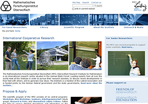 奥博沃尔法赫数学研究所官网