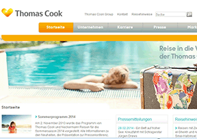 托马斯库克旅行社（Thomas Cook）官网