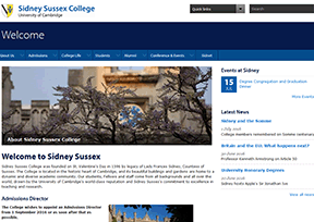 剑桥大学悉尼·萨塞克斯学院官网
