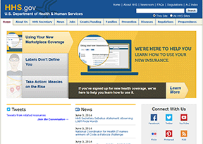 美国卫生和公众服务部官网