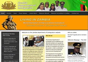 赞比亚移民局官网