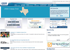 美国人口调查局官网