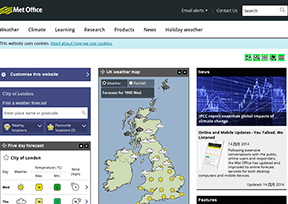 英国气象局官网