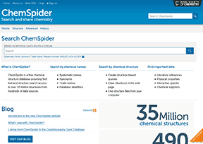 ChemSpider化学数据库官网