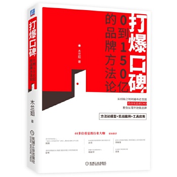 打爆口碑：0到150亿的品牌方法论PDF,TXT迅雷下载,磁力链接,网盘下载
